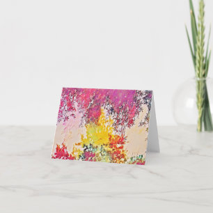 Abstrakte Impressionistin Trees Art Note Card Karte