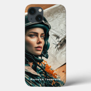Abstrakte Impressionistin, weibliche Pilotin, Papi Case-Mate iPhone Hülle