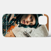 Abstrakte Impressionistin, weibliche Pilotin, Papi Case-Mate iPhone Hülle (Rückseite (Horizontal))