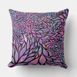 Abstrakte impressionistische Blätter Kissen