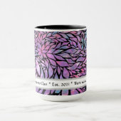 Abstrakte impressionistische Blätter Tasse (Zentrum)