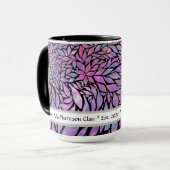 Abstrakte impressionistische Blätter Tasse (Vorderseite Links)