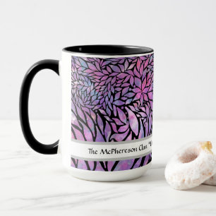 Abstrakte impressionistische Blätter Tasse