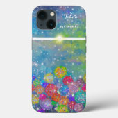Abstrakte impressionistische Feld der Blume Case-Mate iPhone Hülle (Rückseite)