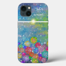 Abstrakte impressionistische Feld der Blume Case-Mate iPhone Hülle