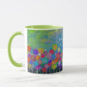 Abstrakte impressionistische Feld der Blume Tasse (Links)