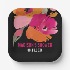 Abstrakte, individuell anpassbare Papierdruckpapie Pappteller