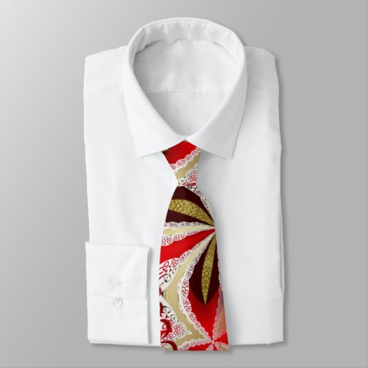 Abstrakte Indoria-Krawatte Krawatte (Gebunden)