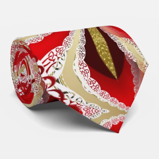 Abstrakte Indoria-Krawatte Krawatte (Gerollt)