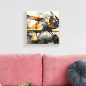 Abstrakte Industrieblattwerbung Leinwanddruck (Insitu (Wohnzimmer))