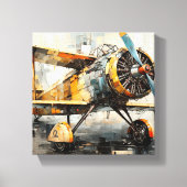 Abstrakte Industrieblattwerbung Leinwanddruck (Vorderseite)