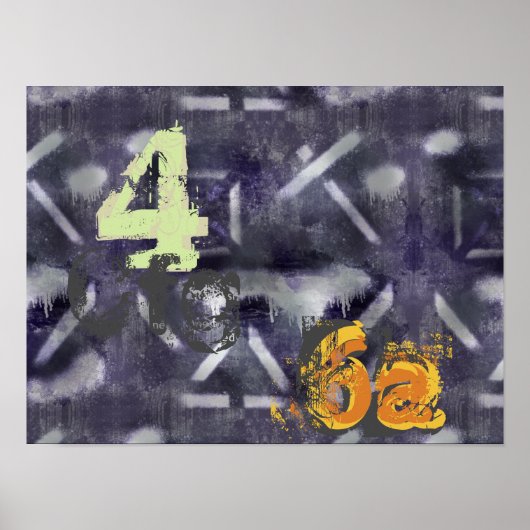 Abstrakte Industriekunst Poster (Vorne)