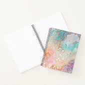 Abstrakte Ink Art Spirituosen Notebook Notizblock (Innenseite)