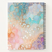 Abstrakte Ink Art Spirituosen Notebook Notizblock (Rückseite)