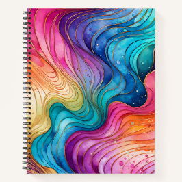 Abstrakte Ink Art Spirituosen Notebook Notizblock