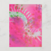 Abstrakte Insekten-Mischmedien Postkarte (Vorderseite)