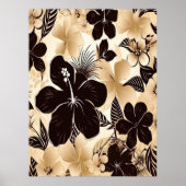 Abstrakte Insel Tropical Hawaiian Poster (Vorne)