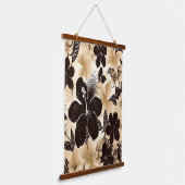 Abstrakte Insel Tropical Hawaiian Wandteppich Mit Holzrahmen (Gewinkelt)