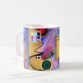 Abstrakte inspirierte Tasse der Kunst und des (Vorderseite Links)