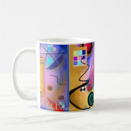 Abstrakte inspirierte Tasse der Kunst und des