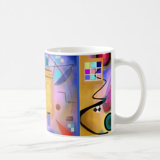 Abstrakte inspirierte Tasse der Kunst und des (Rechts)