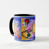Abstrakte inspirierte Tasse der Kunst und des (Vorderseite Links)