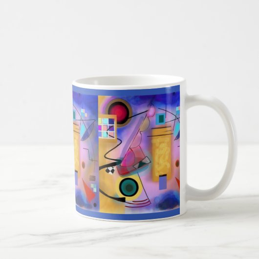 Abstrakte inspirierte Tasse der Kunst und des (Rechts)
