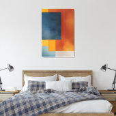 Abstrakte irdische Geometrie Leinwanddruck (Insitu (Schlafzimmer))