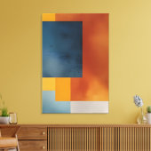 Abstrakte irdische Geometrie Leinwanddruck (Insitu (Wohnzimmer))