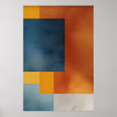 Abstrakte irdische Geometrie Poster (Vorne)