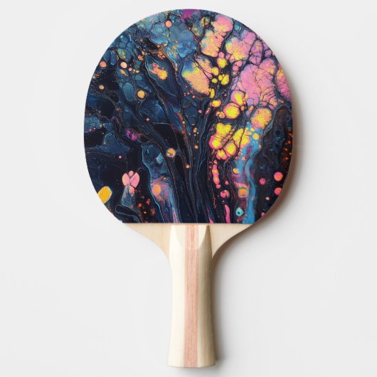 Abstrakte Iridescent Art Ping Pong Paddle Tischtennis Schläger (Vorderseite)