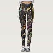 Abstrakte iridestische Kunst-Leggings Leggings (Vorderseite)