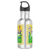 Abstrakte Iris-Wasserflasche Edelstahlflasche (Rückseite)