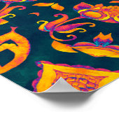 Abstrakte islamische Muster, arabischer Stil. naht Poster (Ecke)