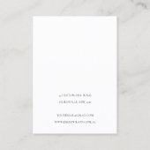 Abstrakte Ivory Black Gold-Kette Earring Display Visitenkarte (Rückseite)