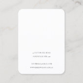 Abstrakte Ivory Black Gold Stud Earring Display Visitenkarte (Rückseite)