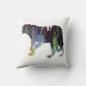 Abstrakte Jaguar-Silhouette Kissen (Rückseite)