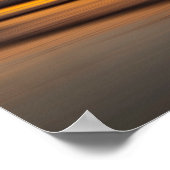 Abstrakte Jahreszeit bei Sonnenuntergang, CA Poster (Ecke)