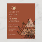 Abstrakte Japandi-Skandinavische Hochzeit (Vorderseite)