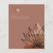 Abstrakte Japandi-Skandinavische Hochzeit (Rückseite)