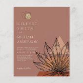 Abstrakte Japandi-Skandinavische Hochzeit (Vorderseite)