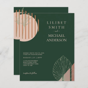 Abstrakte Japandi-Skandinavische Hochzeit