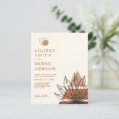 Abstrakte Japandi-Skandinavische Hochzeit (Stehend Vorderseite)