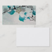 Abstrakte japanische Blumengeschäftskarten Visitenkarte (Vorne/Hinten)