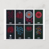 Abstrakte, japanische FeuerwerksGrafik-Designs Postkarte (Vorderseite)