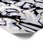 Abstrakte japanische Kalligrafie Poster (Ecke)