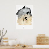 Abstrakte japanische Kunst Poster (Küche)