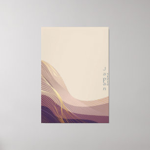 Abstrakte japanische Landschaft Leinwanddruck