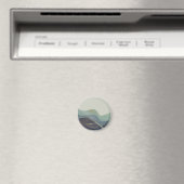 Abstrakte japanische Landschaft Magnet (In Situ (Geschirrspüler))