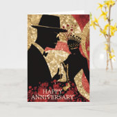 Abstrakte Jazz Serenade Karte (Gelbe Blume)